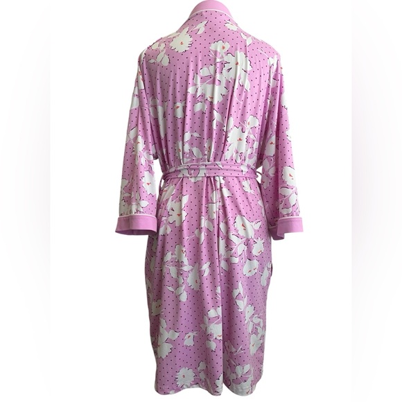 Joyspun Floral Pink Women's Robe M - Picture 2 of 6